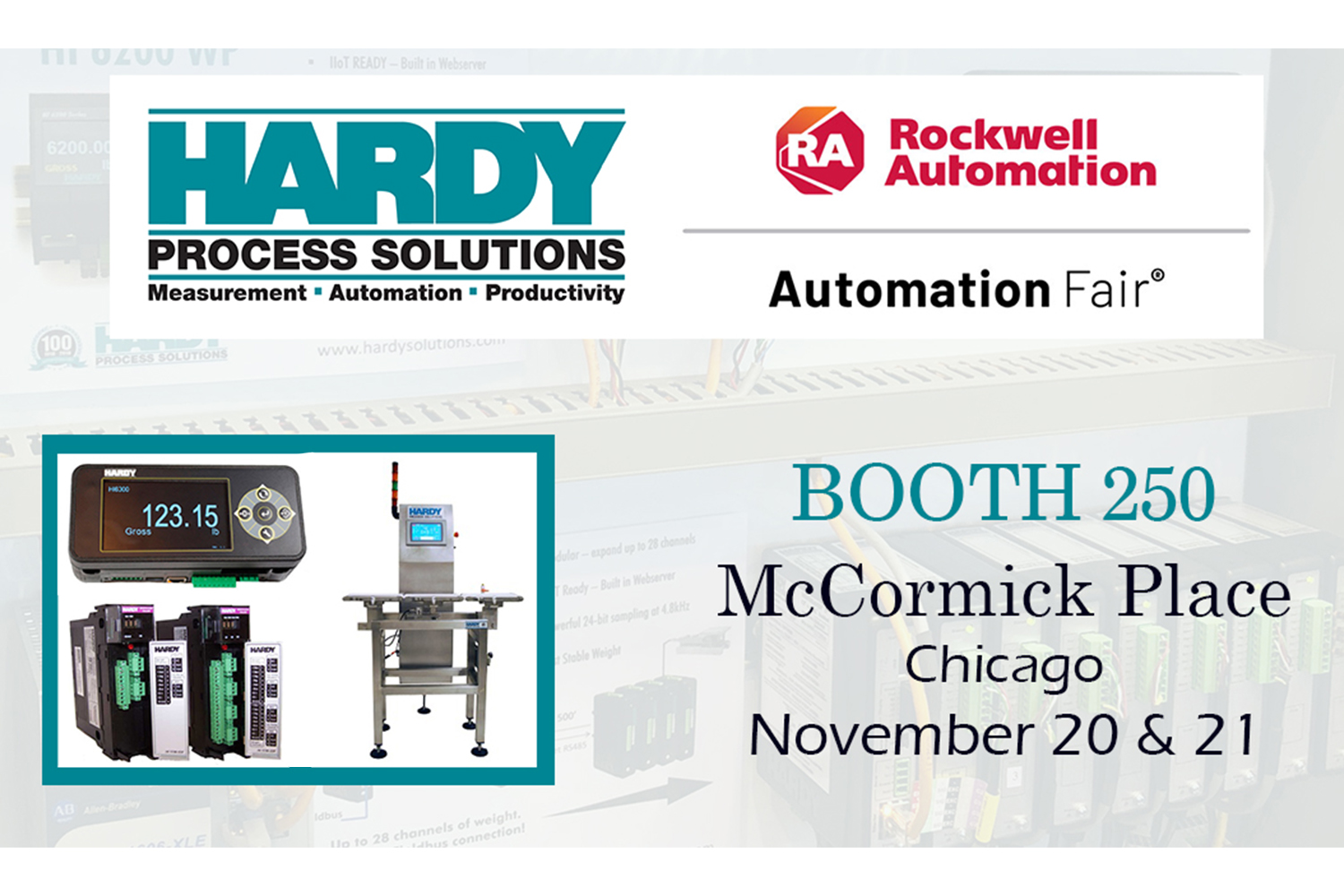 Visit Hardy at the Rockwell Automation Show