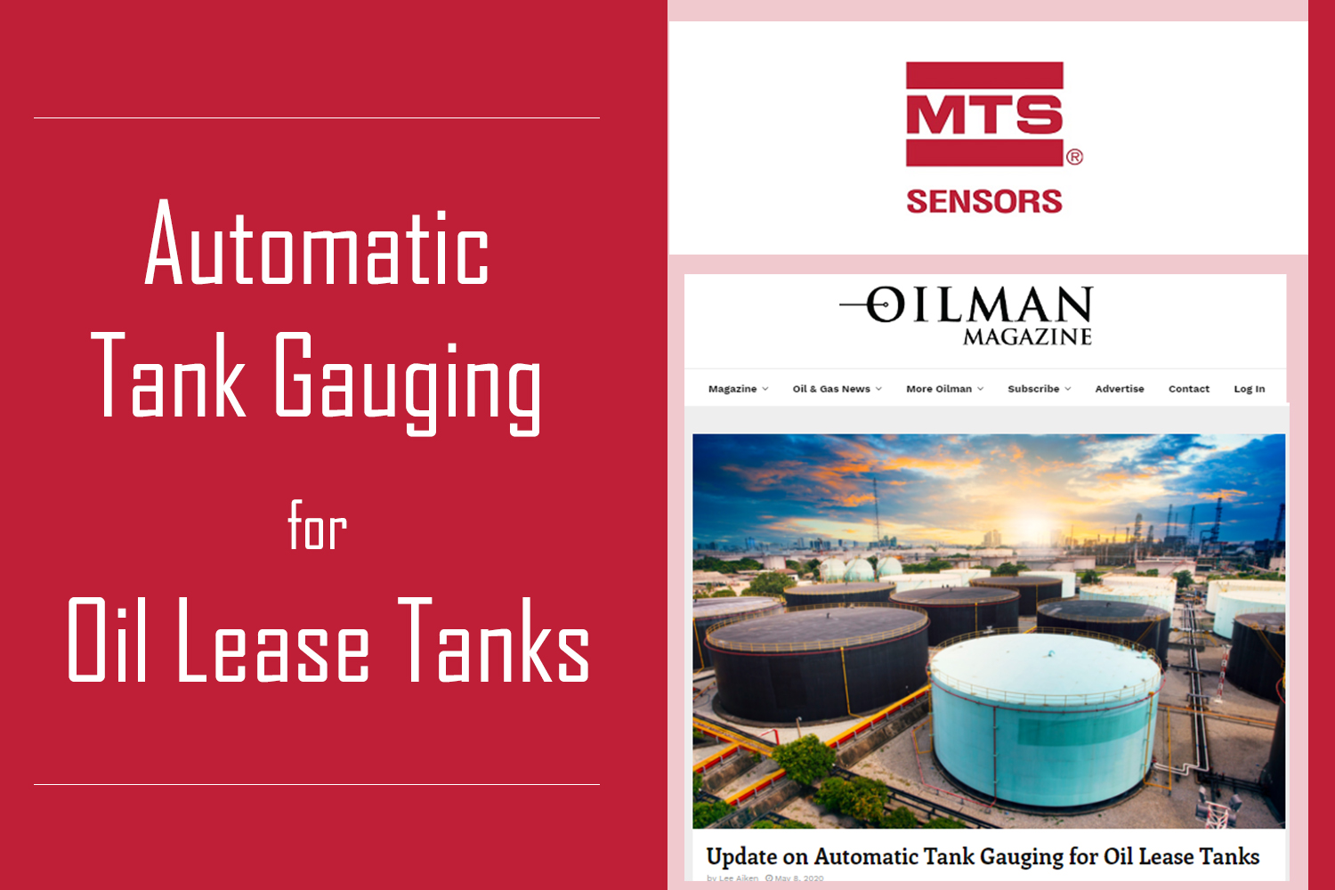 MTS Sensors article in OILMAN Magazine
